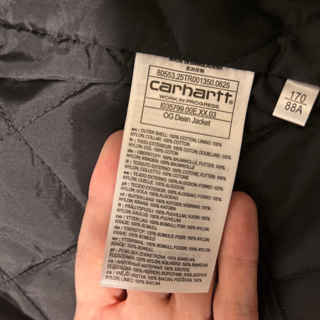 carhartt OG DEAN JACKET BLACK Sサイズ