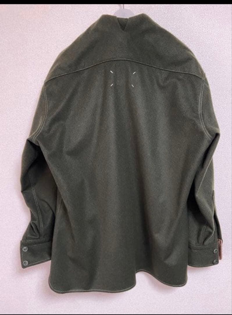 maison margiela 22ss オリーブ シャツジャケット