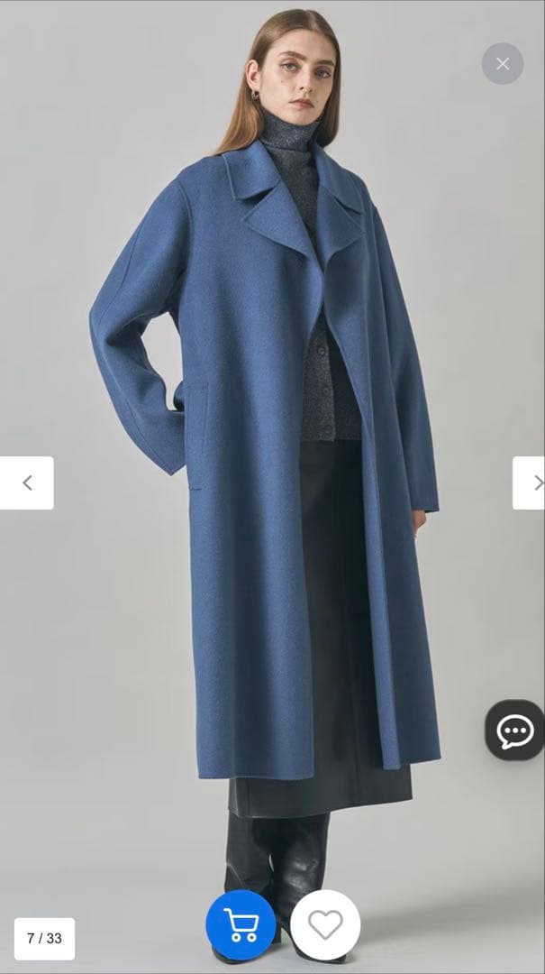 ICB ロングコート 青
