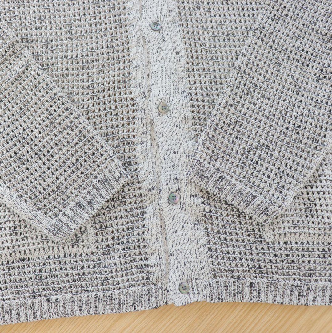 トップス YOKE 24SS MESH KNITTED BUTTONED CARDIGAN