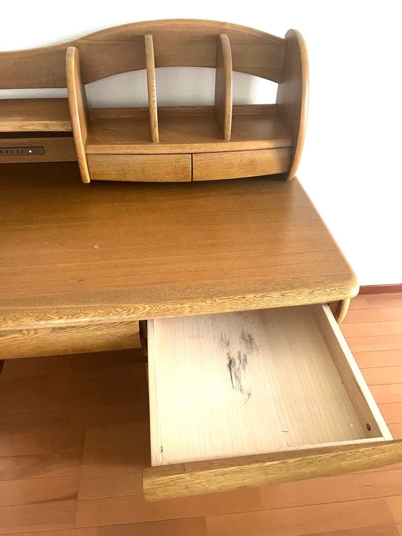 【お値下げ！！】学習机 天然木