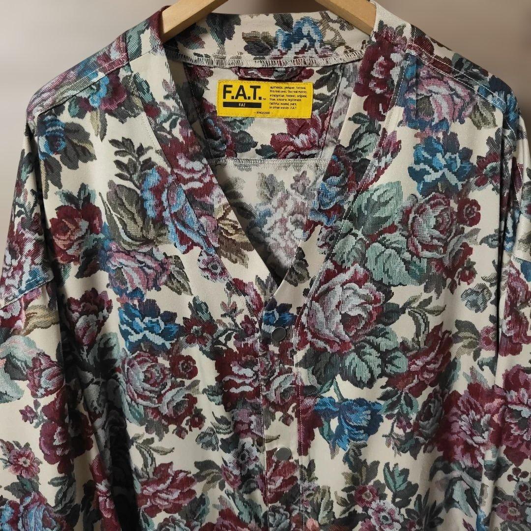 極美品FAT 総柄、花柄カーディガン BLOSSOGAN サイズFAT(XL)