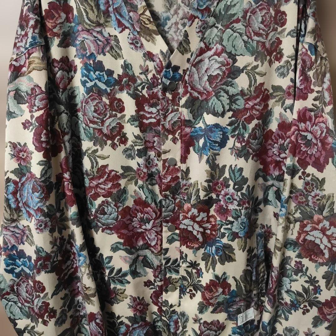 極美品FAT 総柄、花柄カーディガン BLOSSOGAN サイズFAT(XL)