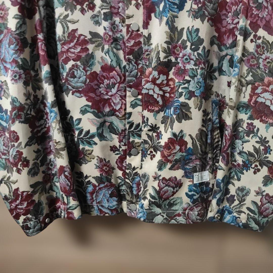 極美品FAT 総柄、花柄カーディガン BLOSSOGAN サイズFAT(XL)