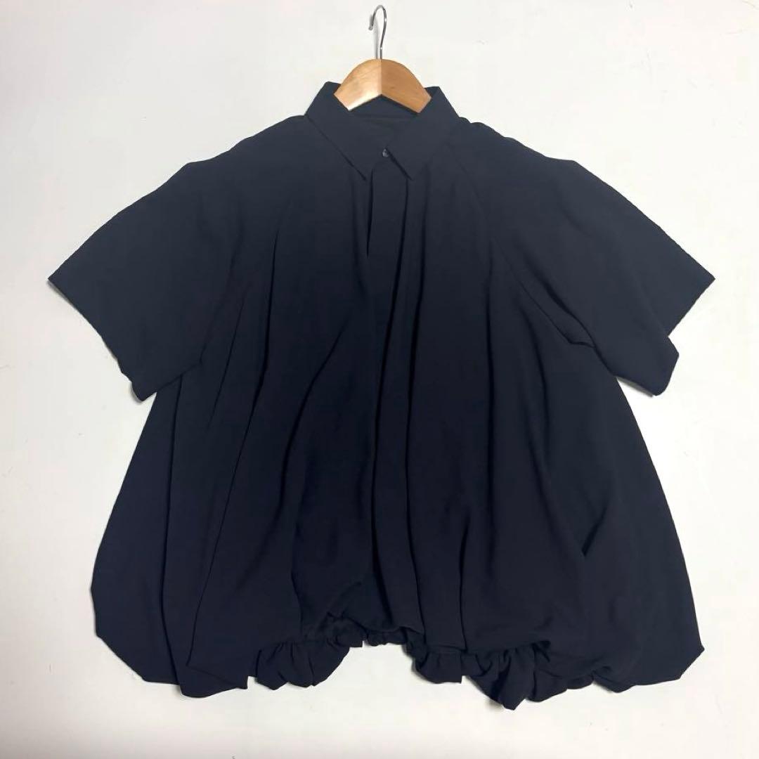 ENFOLD balloon half sleeve blouse シャツ