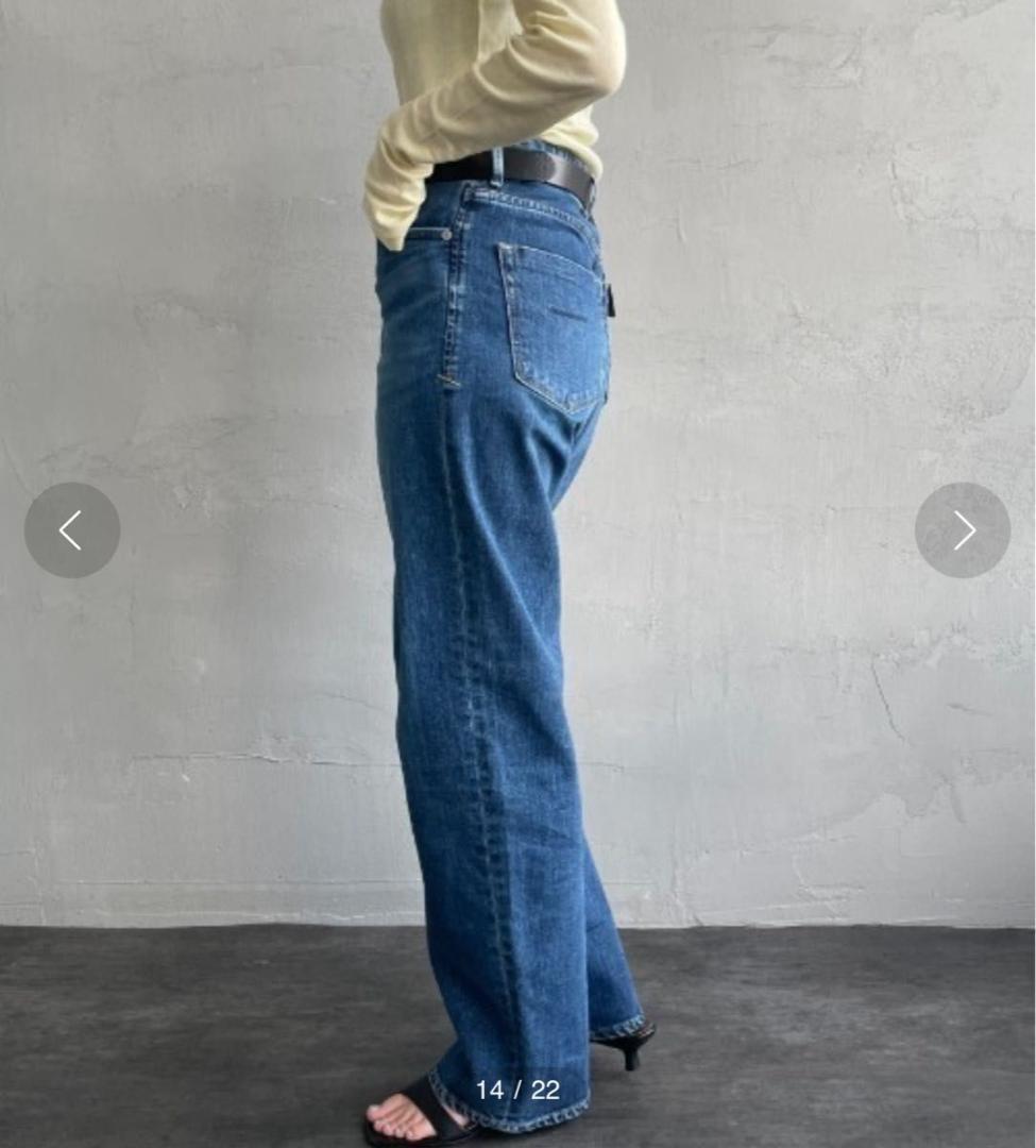 ヤヌーク　LEA ボーイズルーズ　ストレートデニムパンツ　24 ルーズ　レア