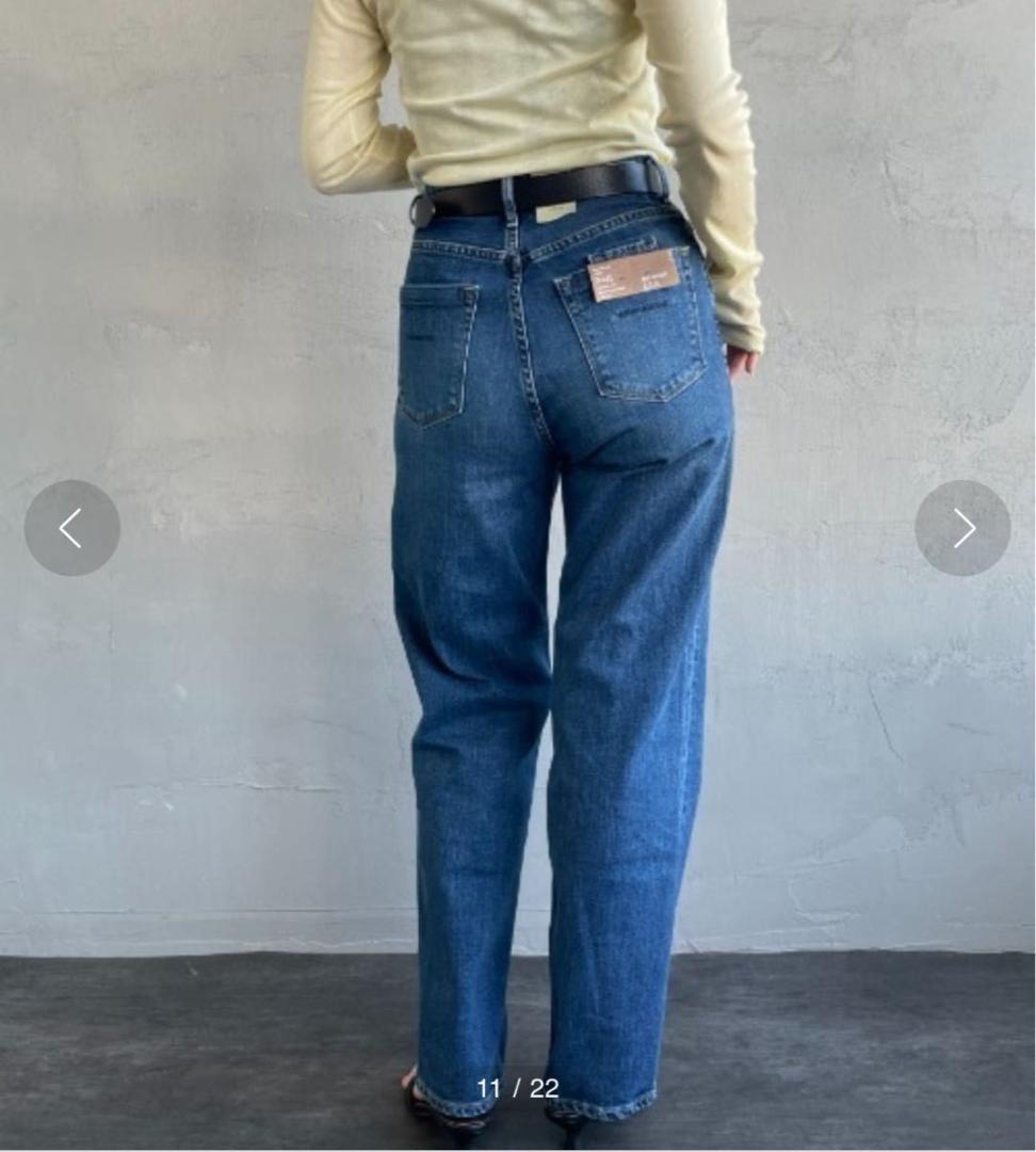 ヤヌーク　LEA ボーイズルーズ　ストレートデニムパンツ　24 ルーズ　レア