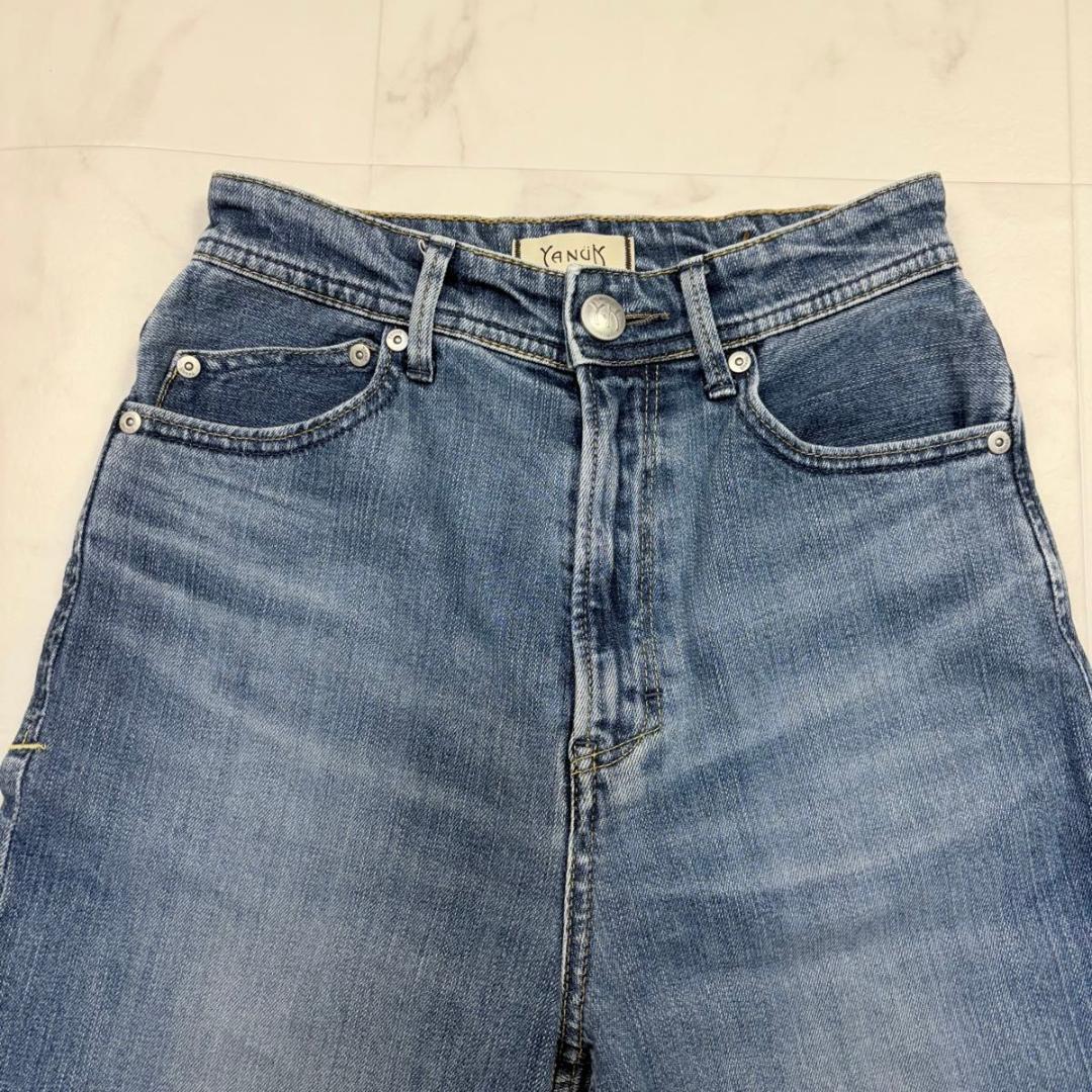 ヤヌーク　LEA ボーイズルーズ　ストレートデニムパンツ　24 ルーズ　レア