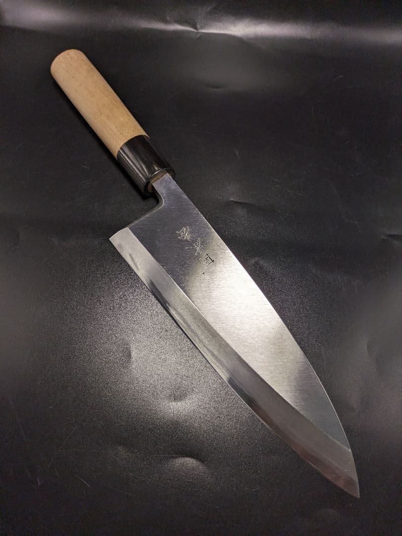 175　高級包丁　困　木屋　出刃　195mm　研ぎ済み　和包丁　KIYA　調理