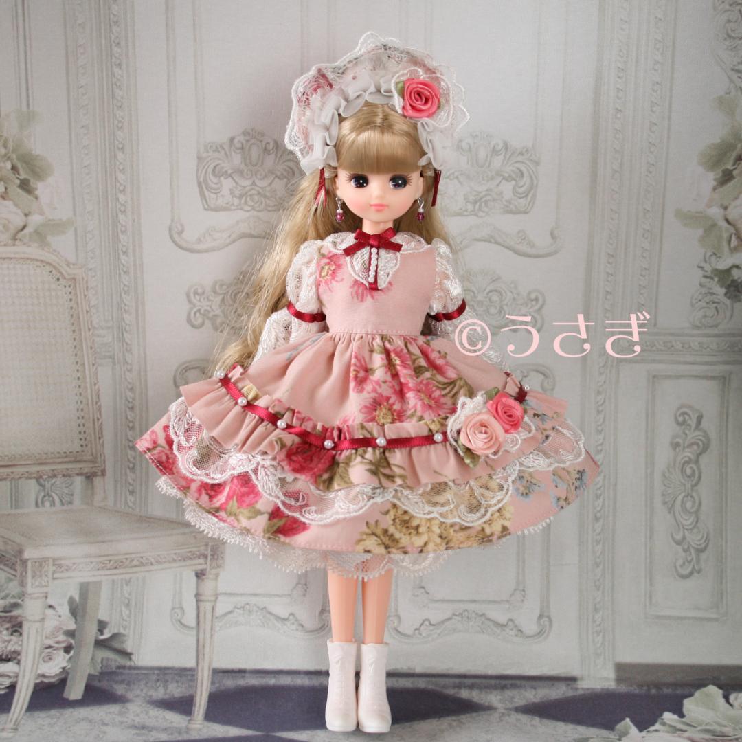 【専用】22㎝ドール用 ロリータドレスセット イヤリング【1091,1092】