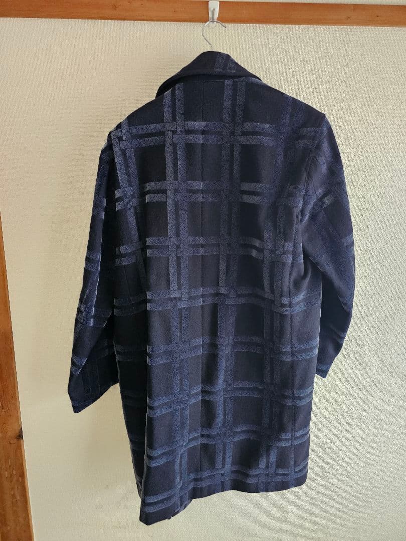 BLUE BLUE JAPANフトコウシフロッキーメルトンコート　ブルーブルー