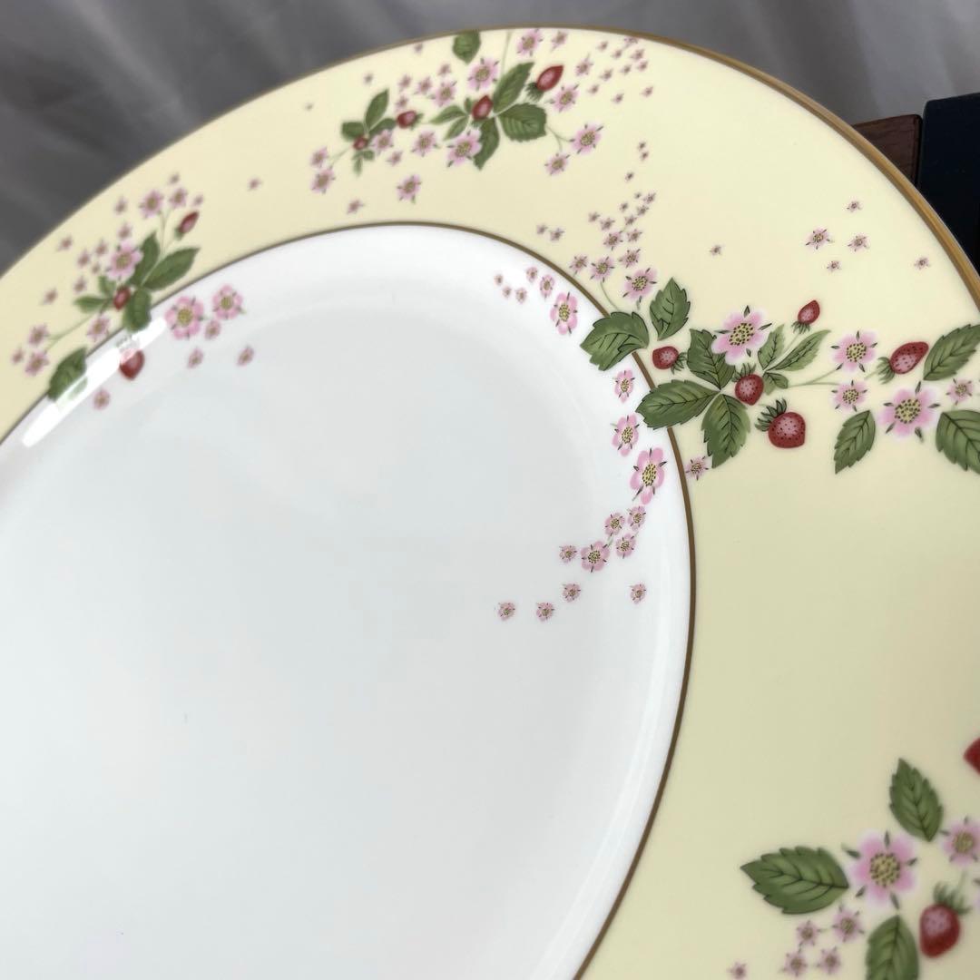 【希少】 ワイルドストロベリー　ブルーム　イエロー　大皿　二枚