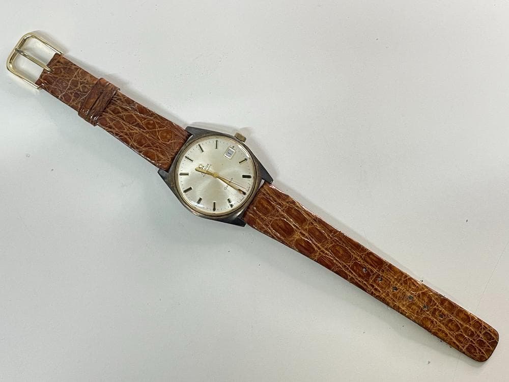 ◆OMEGA Geneve 自動巻き デイト表示 ゴールド 腕時計　08231