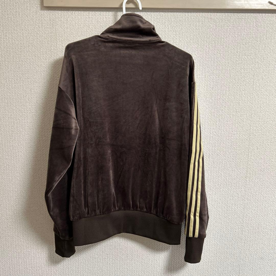 adidas アディダス ベロアトラックジャケットブラウン