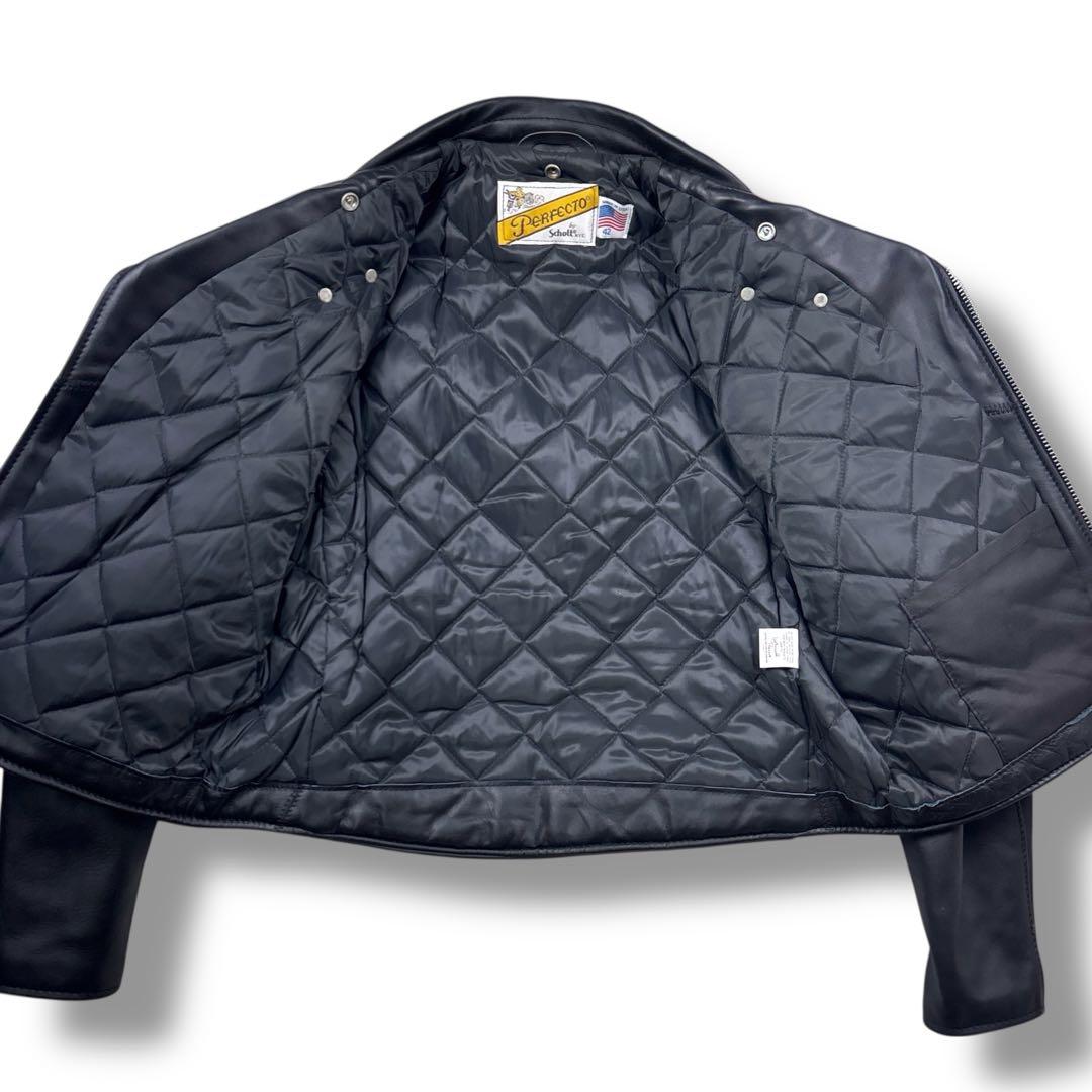 美品 ショット 90s ダブルライダース レザージャケット クラシック 42