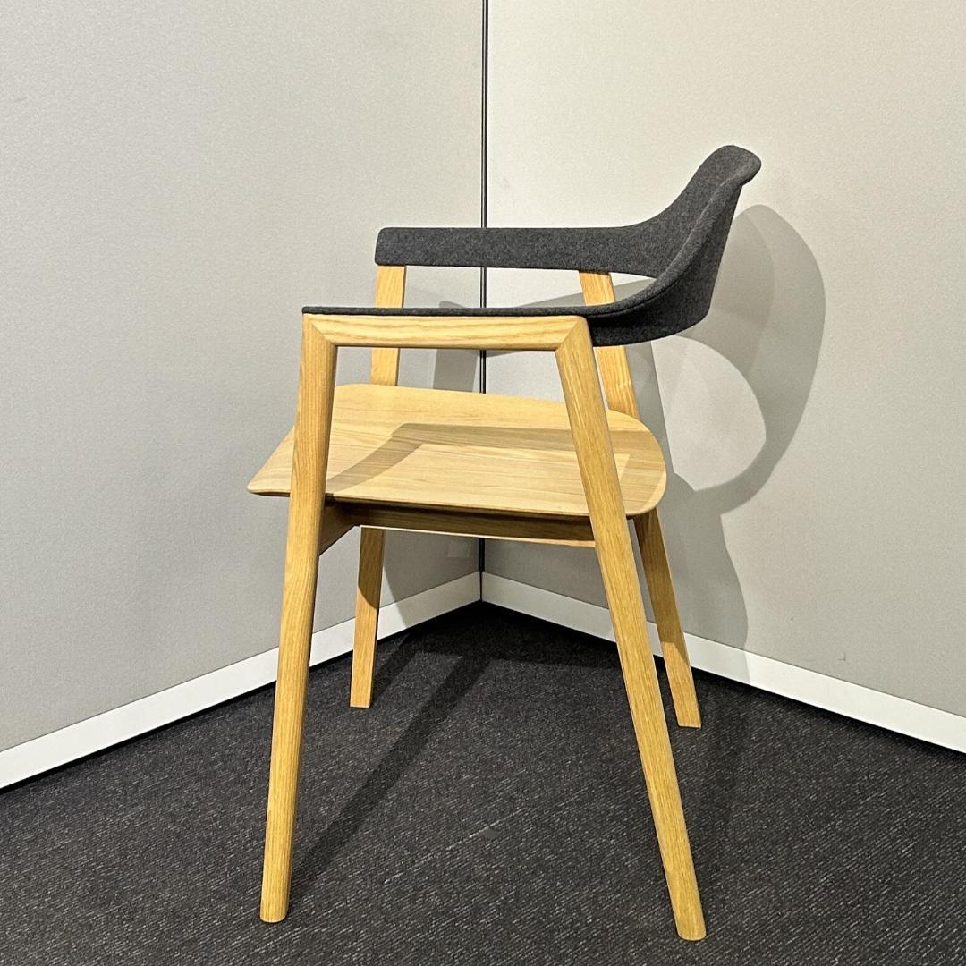 カンディハウス 木製 ダイニングチェア テンダイニング グレー