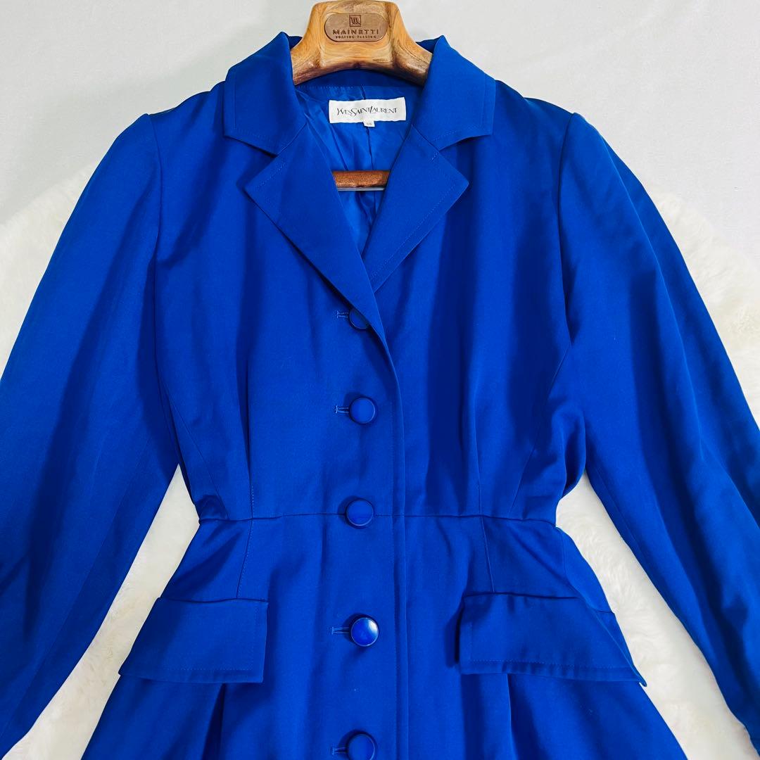 【極美品】YVES SAINT LAURENT サンローラン ボタンワンピース