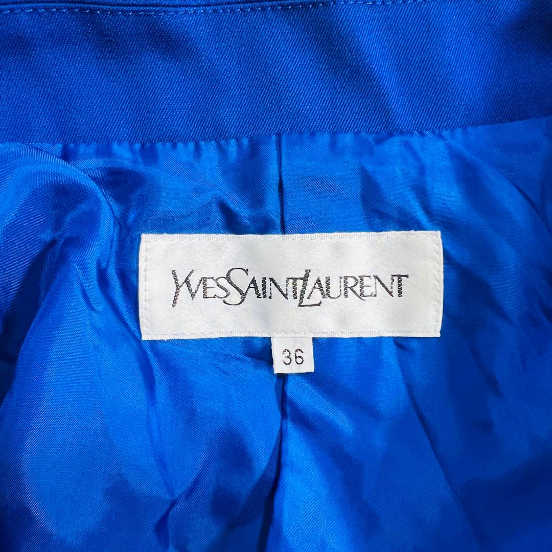 【極美品】YVES SAINT LAURENT サンローラン ボタンワンピース