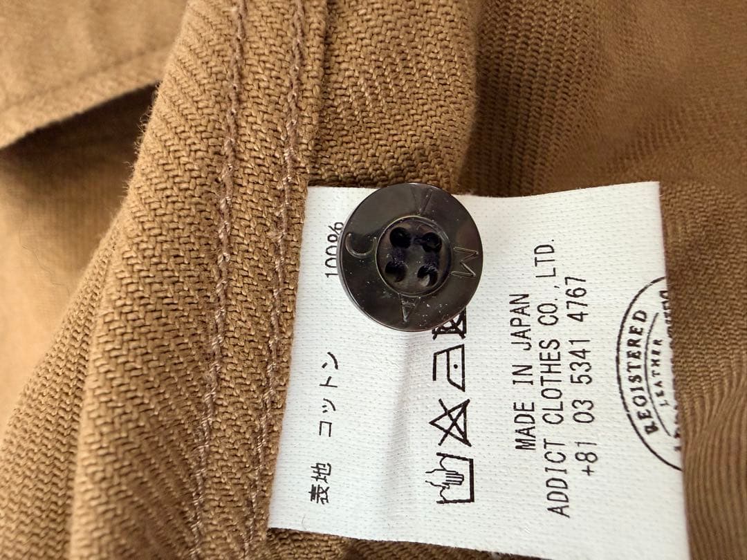 トップス ACV-SH01LM PADDED LIGHT MOLESKIN SHIRT