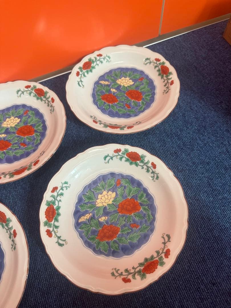 1946 有田焼　龍峰　皿　5客　未使用