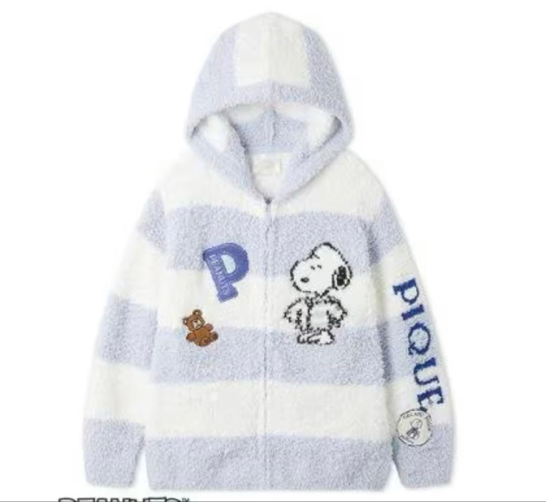 新品　PEANUTS オリジナルアート パーカ　ジェラートピケ　スヌーピー