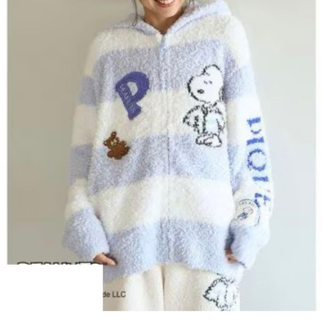 新品　PEANUTS オリジナルアート パーカ　ジェラートピケ　スヌーピー