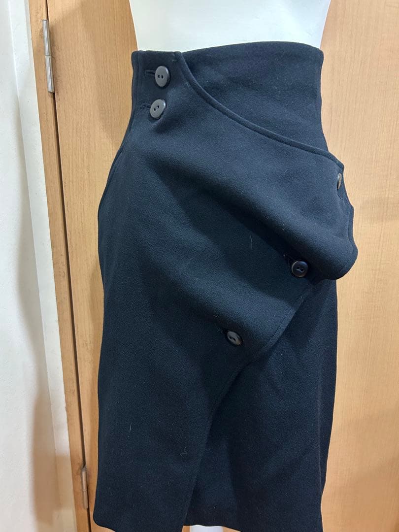 ⭐️3日間限定価格⭐️イッセイミヤケ筆タグ黒巻きスカート極美品⭐️