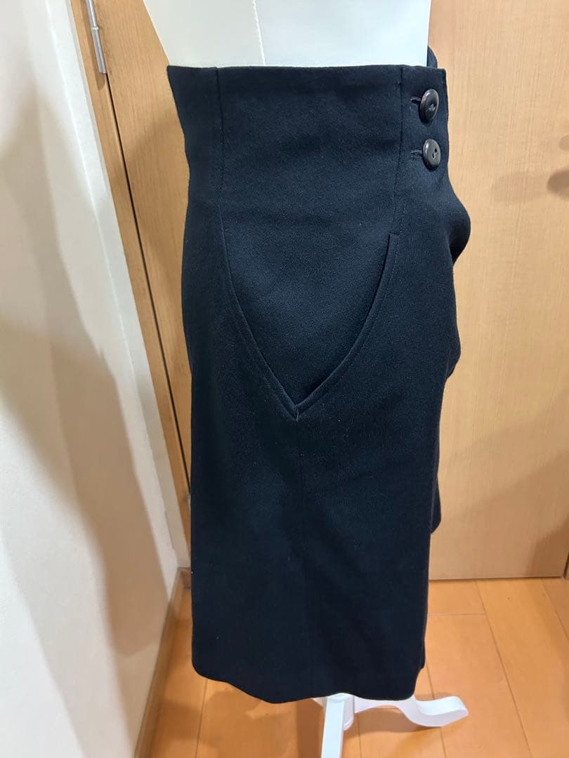 ⭐️3日間限定価格⭐️イッセイミヤケ筆タグ黒巻きスカート極美品⭐️