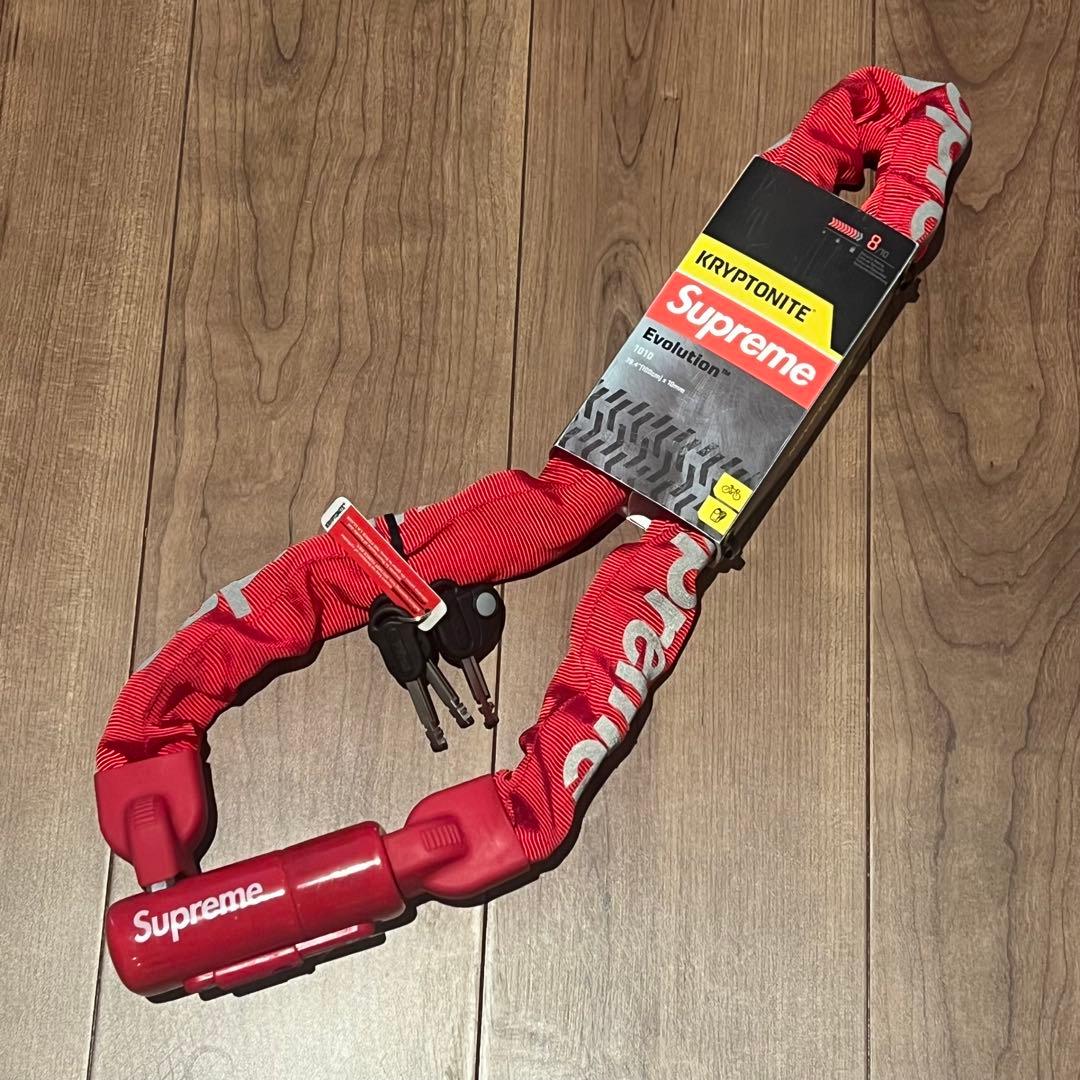 新品 Kryptonit x Supreme チェーンロック 自転車 バイク 鍵