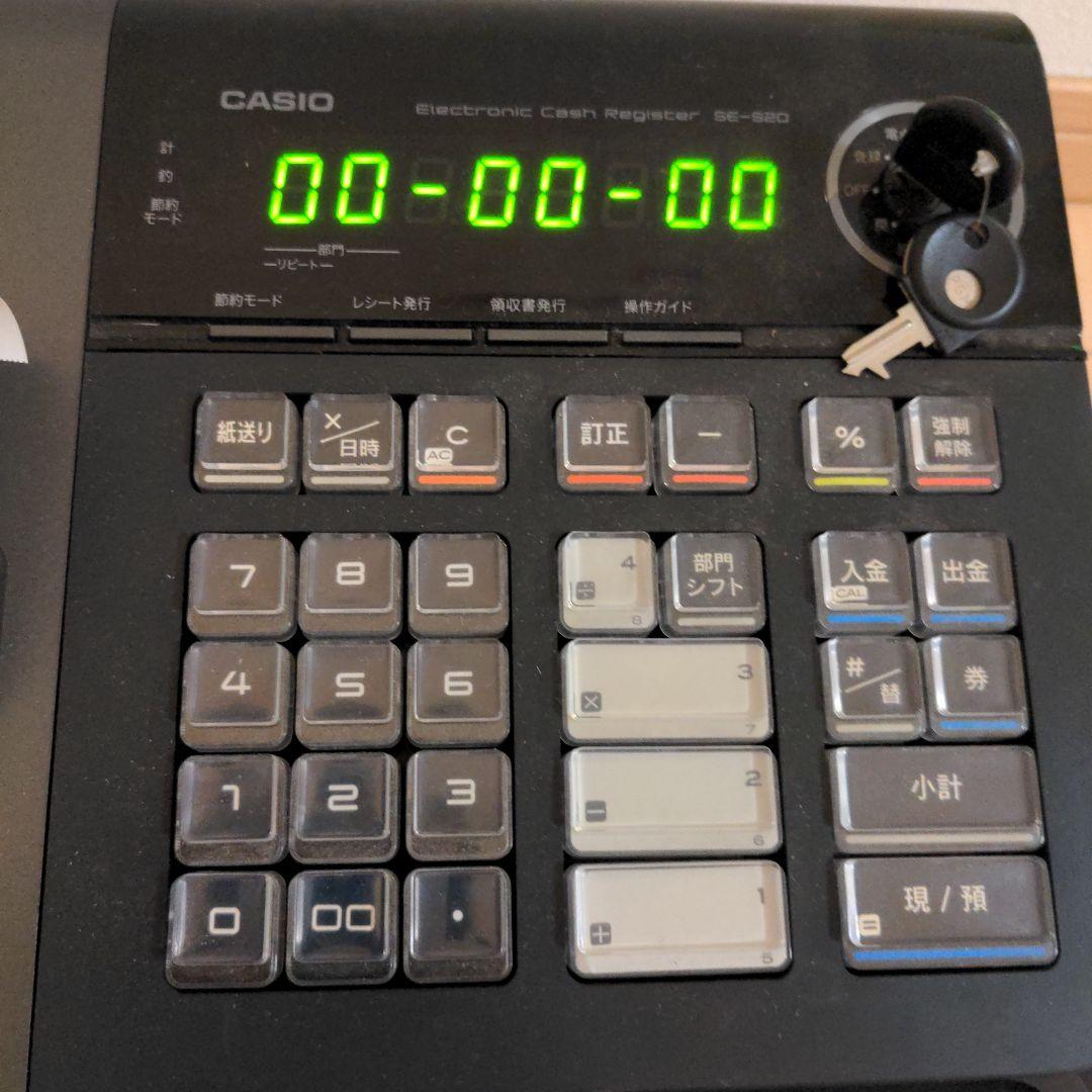 ミ*エ様 CASIO レジスター SE-S20 店舗　レジ　黒