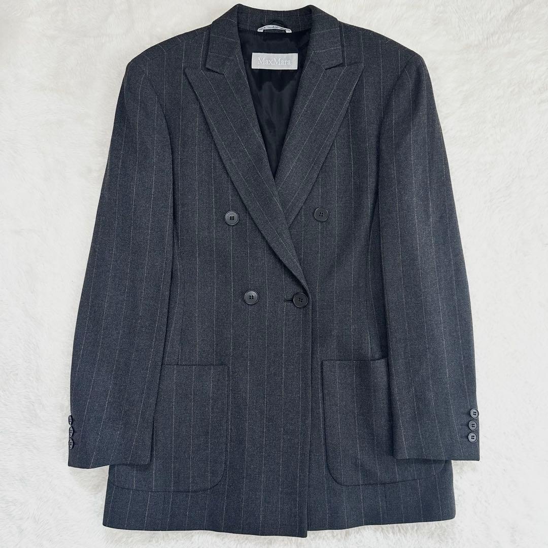 美品✨Max Mara　マックスマーラ　セットアップスーツ　ダブル　パンツ　XL