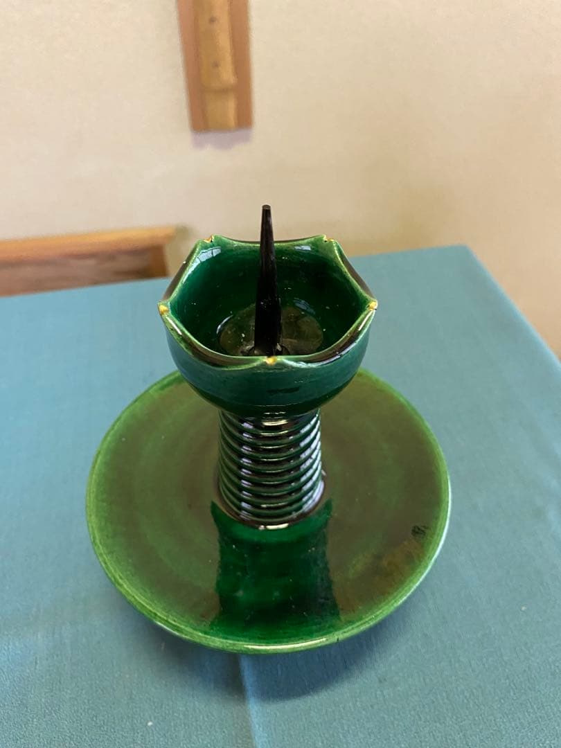 茶道具/三ツ具足 青楽 利休忌 松楽窯