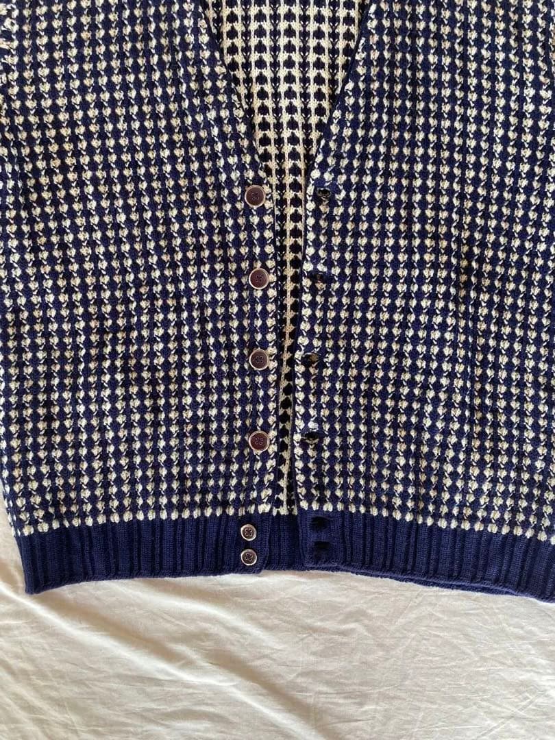 ハ*グ様 80s Lord Jeff Knit bird's eye cardi