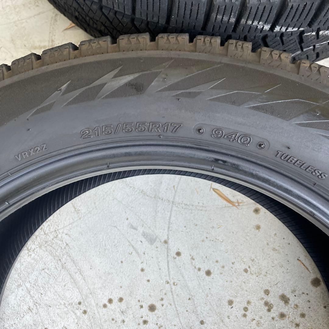 ブリヂストンBLIZZAK VRX2 215/55R17 2本セット！