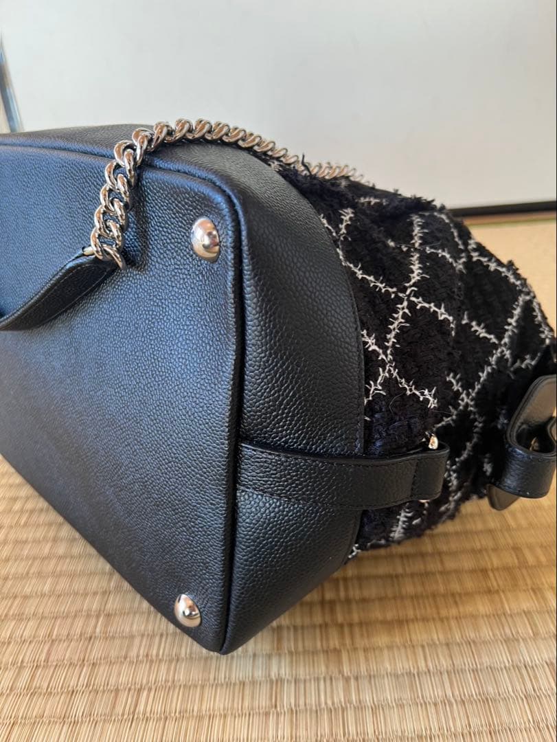 CHANEL ボストンバック　シャネル　ツイード