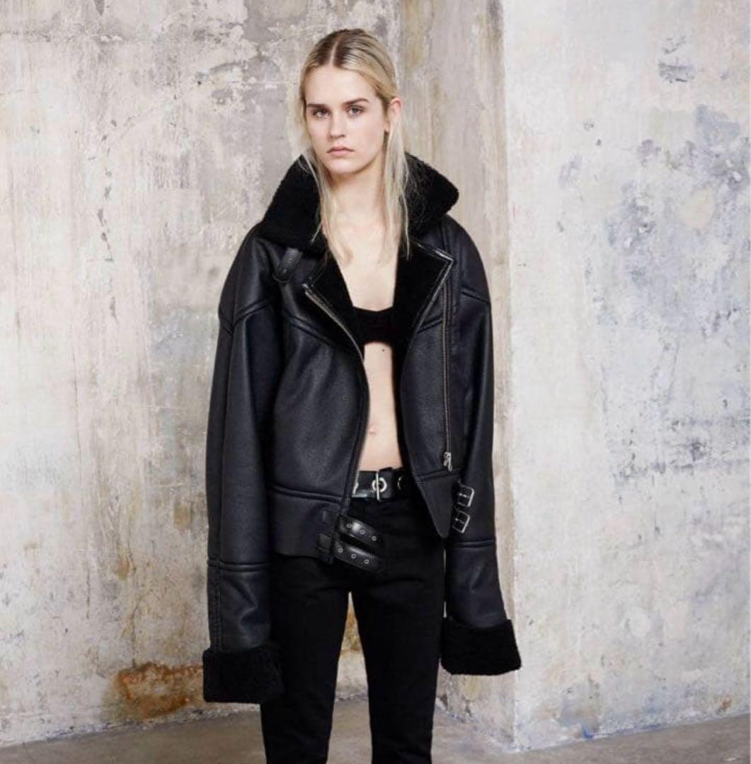 MM6 Maison Margiela フェイクレザージャケット