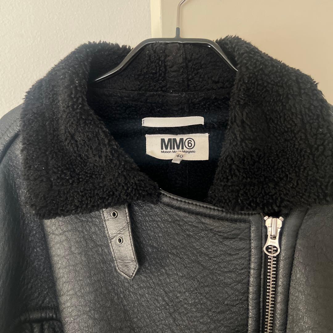 MM6 Maison Margiela フェイクレザージャケット