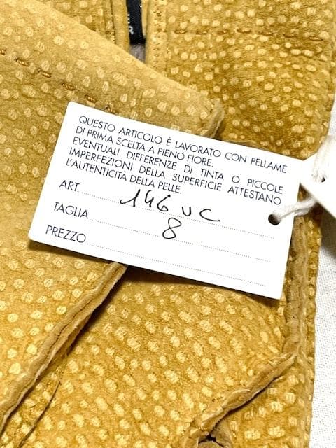 新品 FARNERARI EDGARDOカルピンチョスレザーグローブ×カシミヤ