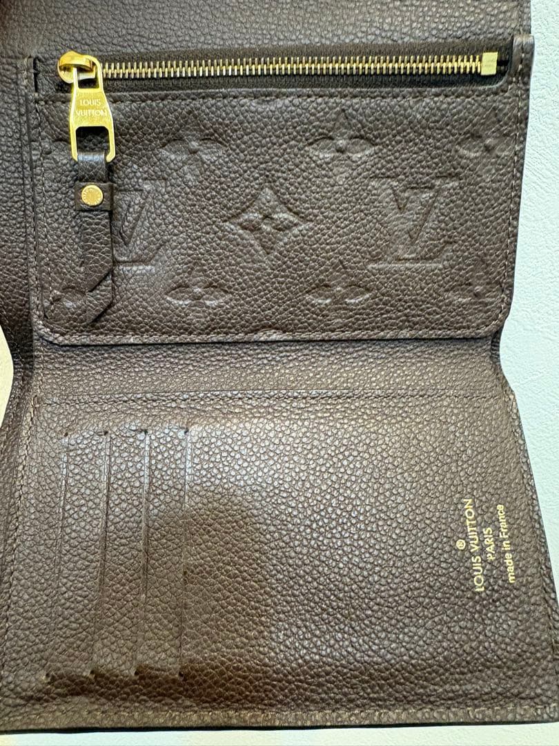 Louis Vuitton ダークブラウン 三つ折り財布