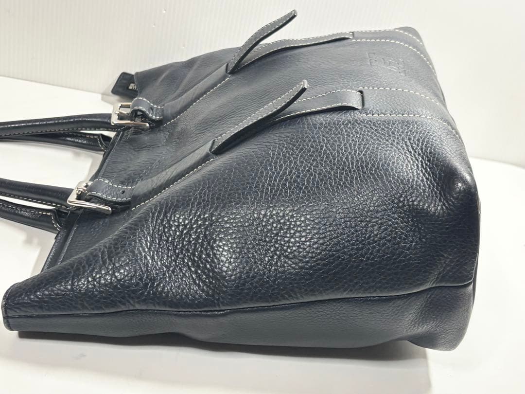 【極美品】HIROFU ヒロフ シボ革 レザートートバッグ メンズレディース