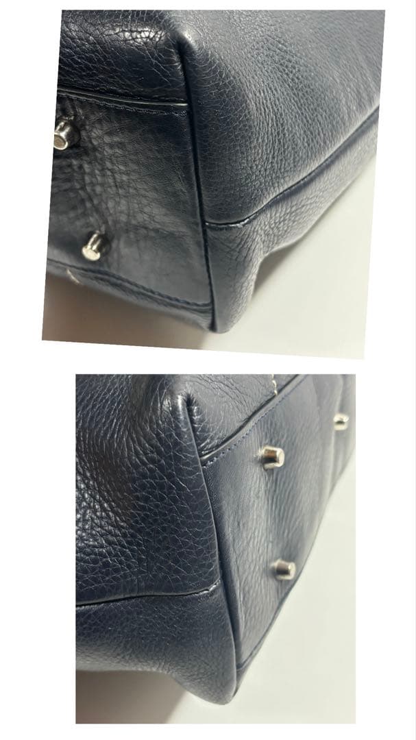 【極美品】HIROFU ヒロフ シボ革 レザートートバッグ メンズレディース