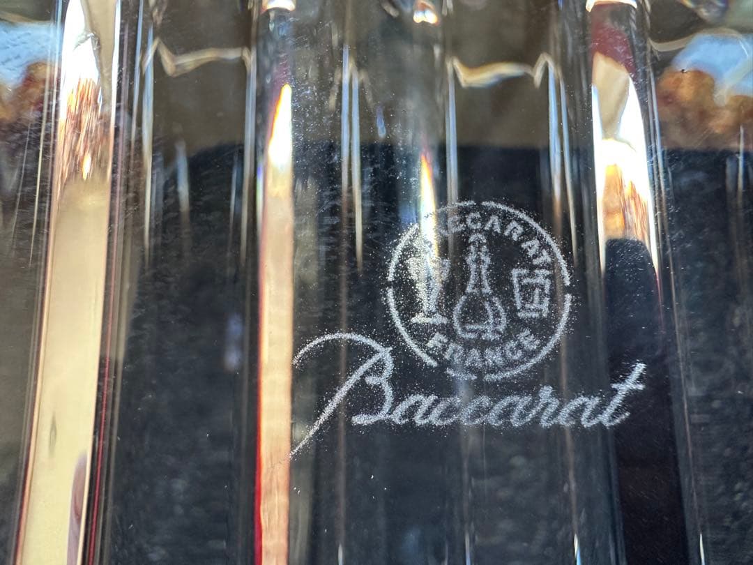 値下未使用Baccarat クリスタルトレイ ルクソール　16cm x 13cm