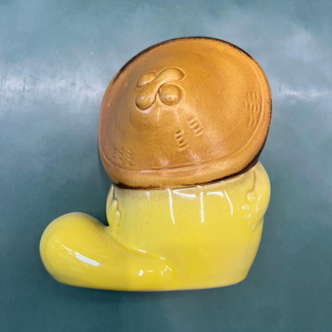 【ぼんやり子だぬき】手乗りサイズ ヒダカナオト　陶器　黄色