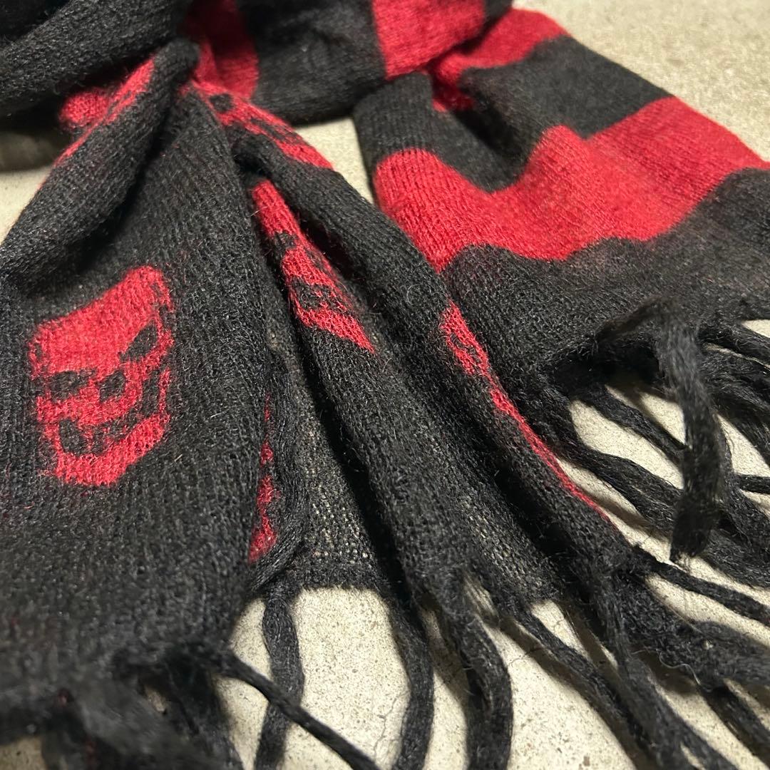 00s“Hysteric Glamour”skull border stole