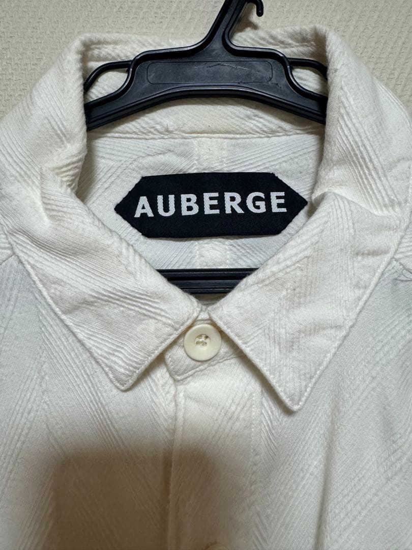 AUBERGE セルジュシャツ　42 フレンチヘリンボーン