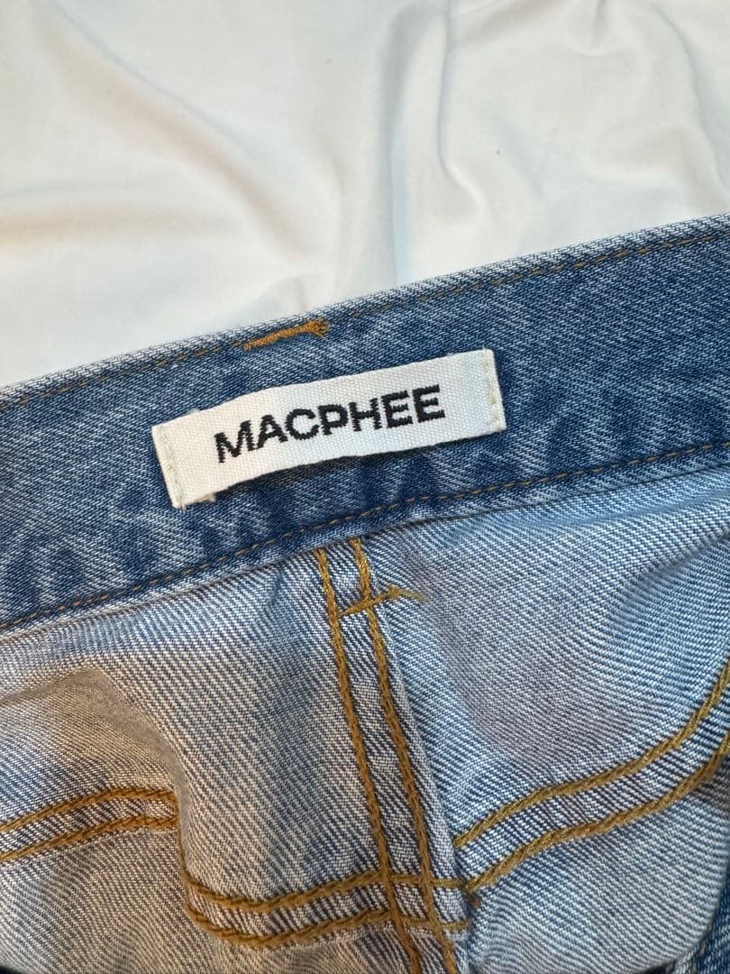 MACPHEE マカフィー パールデニム コクーンテーパードパンツ 36サイズ