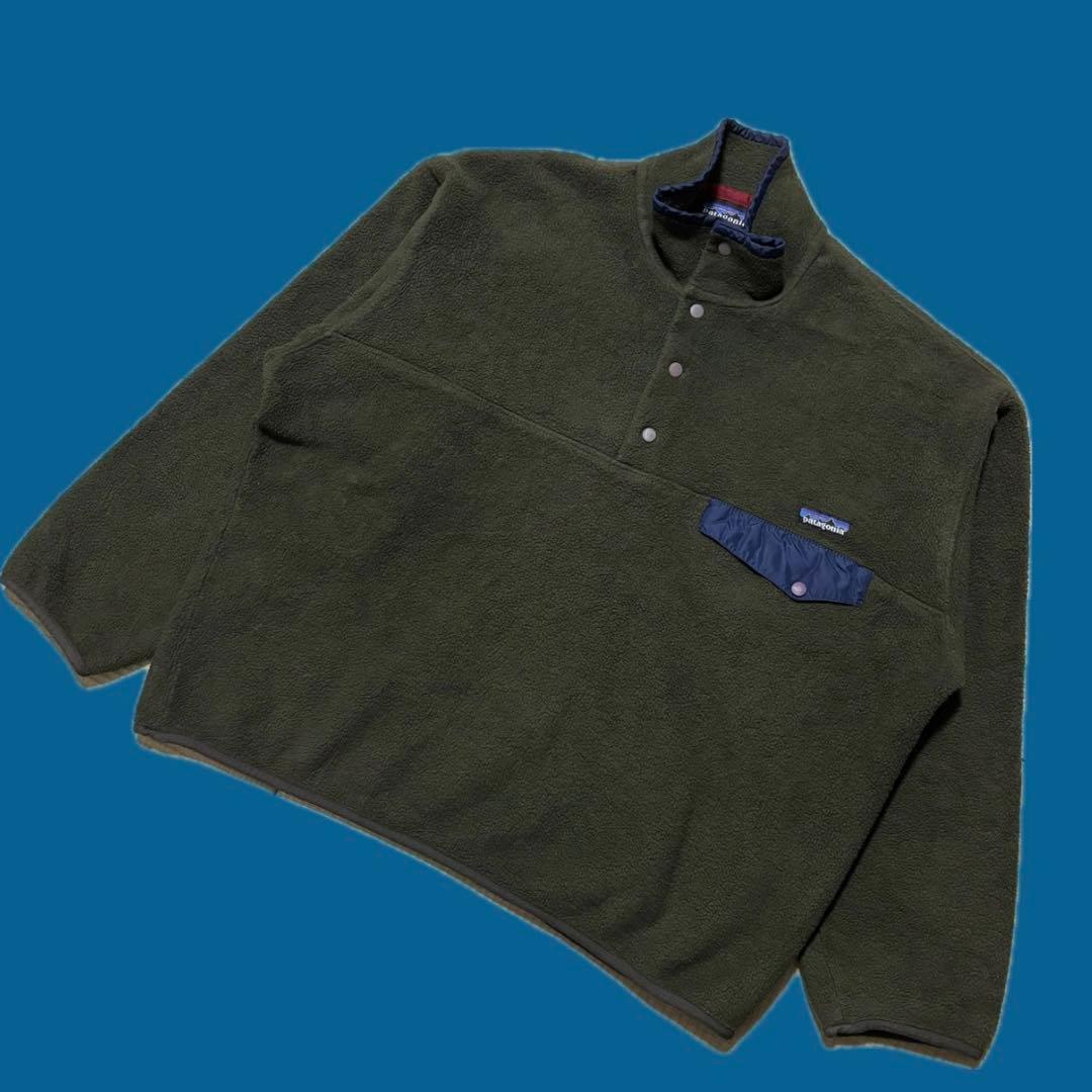 希少 美品 L パタゴニア Patagonia スナップT シンチラ フリース