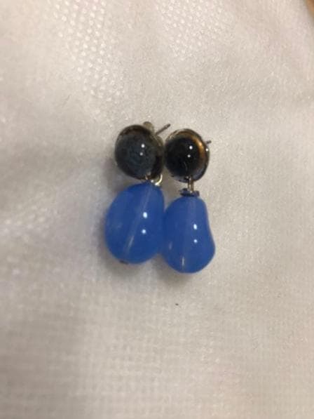 は*ゆ様 【美品】ピアス セシル エ ジャンヌ / バイカラーピアス ブルー　大