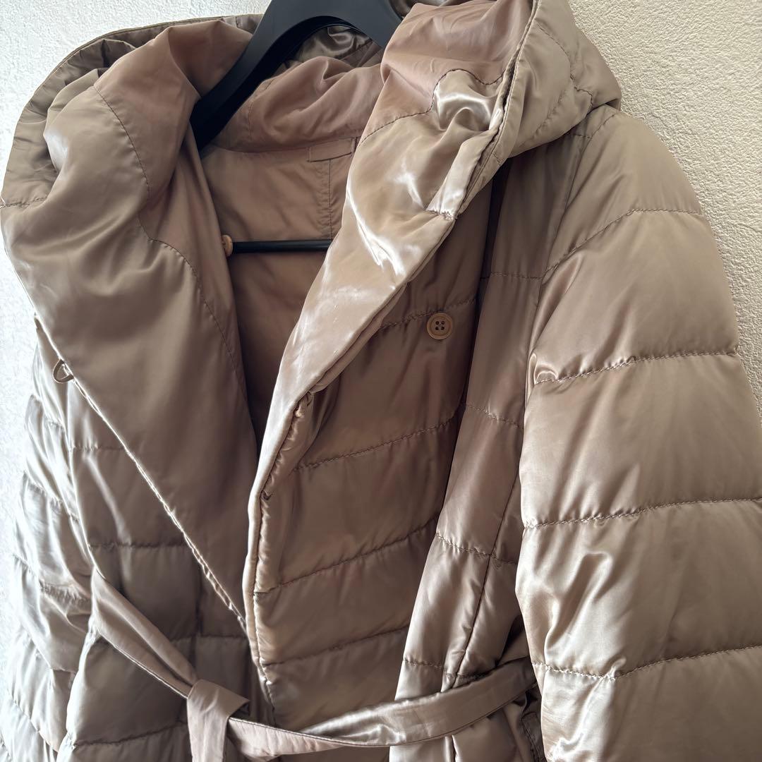 ‘S Max Mara The Cube 軽量ダウンコート フードファー付