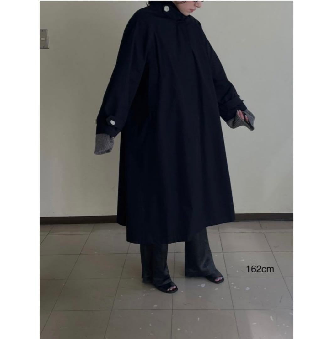 varet street volume trench coat ブラック